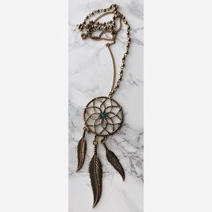 Gold Dreamcatcher Necklace